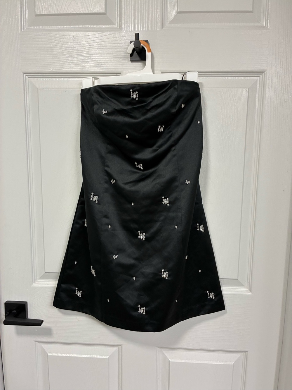 Abercrombie & Fitch Black Strapless Embellished Dress
